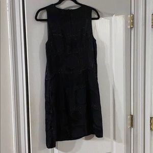 Banana Republic black silk metallic dress size 6